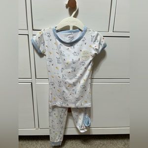 Milkberry Blue Easter Bunny Pajamas 2T